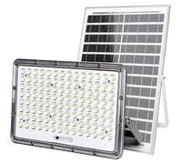 Projecteur Solaire LED 17 W avec Panneau Solaire 20 W et Détection Automatique Avizar Gris