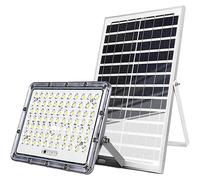 Avizar, projecteur solaire LED d'extérieur 9000 K avec capteur automatique, gris