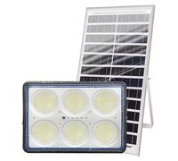 Avizar, projecteur solaire LED d'extérieur 9000 K avec capteur automatique, gris