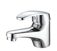 Avizar Robinet de Lavabo Monocommande 11×8cm Finition Chromée Eau Chaude et Froide Argent