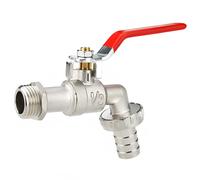 Avizar Robinet de Puisage 1/2 pouces en Alliage de Zinc avec Levier Quart de Tour Argent