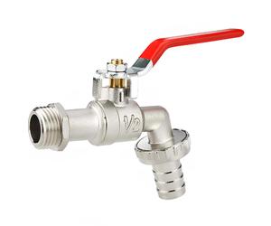 Avizar Robinet de Puisage 1/2 pouces en Alliage de Zinc avec Levier Quart de Tour Argent