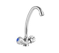 Avizar Robinet Rotatif Précis pour Eau Chaude et Froide À Doubles Commandes Argent