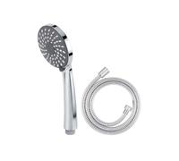 Avizar Set de Douche Multifonction avec Pommeau et Flexible 1.5m Inox Argent