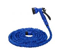 Avizar Tuyau d'Arrosage Extensible 15m avec Pistolet de Pulvérisation Bleu