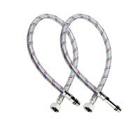 Avizar Tuyau Flexible Tressé 40cm pour Raccordements Sanitaire F1/2 M10 Gris