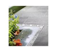 AVkgwrtb Caniveau de Drainage linéaire, grilles de Canal de Drainage SS | 25 cm de largeurs multiples : grilles de drainage for patio, trottoir, jardin, cour(Length 25cm - 3.5x3cm)