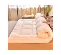 AVkgwrtb Matelas futon Japonais en Coton et Polyester | Blanc 150x200cm Camping, voyage et usage domestique : revêtement de sol et détente