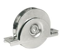 AVL VIA40253 Roue à Gorge Ronde Ø100 mm avec Plaque latérale-Charge 300 kg-919100A