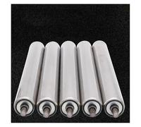 AVLLSO Rouleau rouleaux porteurs acier 5 pièces Rouleaux de rechange robustes, Rouleaux de convoyeur de qualité industrielle pour les projets de bricolage de tondeuse à clôture(Dia 25MM/1'',L 800MM(31