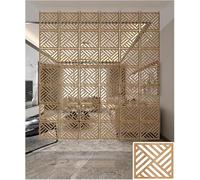 AVLLSO Séparateur de pièce Suspendu Panneau Bois-Plastique Creux pour Les Maisons à Haut Plafond, Décoration d'écran Suspendue Simple pour la Maison, 1 à 100 pièces en Option(Natural b,15Pcs)