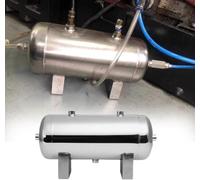 AVLSO Réservoir de Pression Réservoir d'air comprimé Portable 5 2 6 10 15 gallons récipient à Pression d'air Horizontal pour Le Stockage/Refroidissement du gaz(13.2Gal/50L-6 Ports)