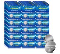 avmzvo CR2025 Pile bouton lithium, 60 pièces, 3 V, performance durable, pour télécommandes de voiture, balances, petits appareils électroniques【5 ans de garantie de stockage】