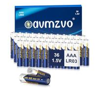 avmzvo Lot de 36 piles alcalines AAA, LR03, 1,5 V, puissance longue durée | Puissant, peut être utilisé pour les jouets, les réveils et autres appareils électroniques