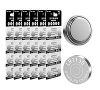 avmzvo LR1130 Lot de 48 Piles Bouton alcalines AG10 LR 1130 1,5 V (48 pièces) LR54 1131 189 sans Mercure