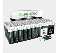 avmzvo Piles AA, 1,5 V LR6, Puissant, 60 pièces, Alcaline, Puissance durable, Peut être utilisée pour les jouets, les réveils et autres appareils électroniques【10 ans de garantie】