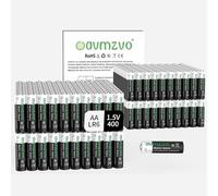 avmzvo Piles AA LR6 1,5 V, Lot de 400, puissantes, alcalines, Longue durée, Puissance Durable, Peut être utilisé pour Les Jouets, Les réveils et Autres appareils électroniques