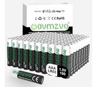 avmzvo Piles AAA LR03, 1,5 V Lot de 100, Longue durée, alcalines, puissantes, Peuvent être utilisées pour Les Jouets, Les réveils et Autres appareils électroniques