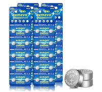 avmzvo SR626SW Piles bouton, piles pour montre 377 V377 LR626 SR626 AG4 1,5V alcalines, 40 pièces, sans mercure, emballage sécurisé pour enfants【5 ans de garantie】