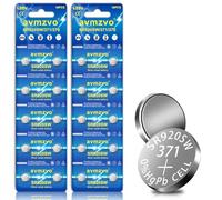 avmzvo SR920SW Piles bouton, 20 pièces, 371 V371 AG6 LR920 Piles pour montre, 1,5V Alcaline, emballage sécurisé pour enfants【5 ans de garantie de stockage】