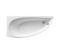 Avocado 150 x 75 cm Baignoire d'angle gain de place, orientation gauche en acrylique, sans pieds, blanc (CT01000000)