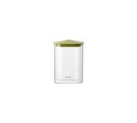 Avocado green ENSEMBLE DE 2 BOCAUX EN VERRE CARRÉS "FRESH&STYLE" - M
