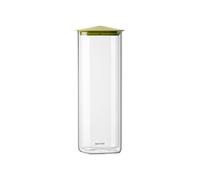 Avocado green ENSEMBLE DE 2 BOCAUX EN VERRE CARRÉS "FRESH&STYLE" - XL