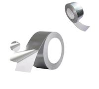 AVOID Ruban adhésif en aluminium - imperméable et résistant à la chaleur - autocollant - Ruban d'étanchéité et d'isolation résistant aux hautes températures pour la réparation Conduites - 50mm x 50 m