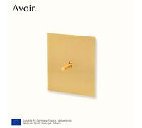 Avoir - interrupteur à bascule à panneau métallique, 2 voies, levier en cuivre doré, prise murale, prise européenne, Port de chargement Usb Type C, variateur d'éclairage,interrupteur mural,bouton TV S