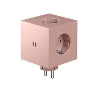 AVOLT Multiprise Square 2 Murale avec 2 Ports USB-C 30W - Rose