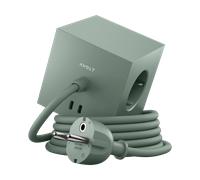 Avolt Square 1 prise avec sortie USB-C 30W 1.8 m Oak green