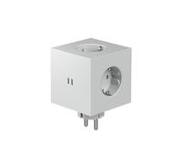 Avolt Square 2 Multiprise Murale USB-C - Design Minimaliste et Iconique - Multiprise sans Câbles - Triple Prise avec Deux Ports USB-C pour Une Charge Rapid (Gris)