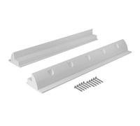 Avoltik Support de panneau solaire spoiler adapté pour camping-car, bateau, toit plat, caravane | résistant aux intempéries en plastique ABS blanc 68 cm | Support de panneau solaire incl. vis