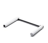 Avosdim Poignée pour manivelle 6 pans 10 acier laqué blanc Lg totale 300mm - Volet roulant - Pièce détachée compatible ZF (réf. F310AVS)