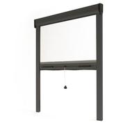 Avosdim Store moustiquaire fenêtre Alu Luxe (Anthracite, L125 x H 160 cm)