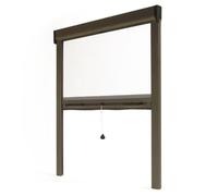Avosdim Store moustiquaire fenêtre Alu Luxe - H160 x L150cm recoupable - Bronze - Protection contre les insectes