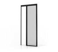 Avosdim Store moustiquaire Porte Alu Luxe - H230 x L140cm recoupable - Marron 8019 texturé - Protection contre les insectes ajustable
