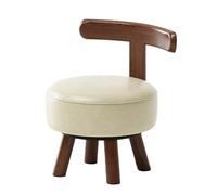 AVSMGP Pouf Pivotant À 360° avec Dossier, Chaise De Maquillage Ronde Rembourrée, Table D'appoint Polyvalente pour Salle De Bain, Chambre, Salon, Entrée, Salle De