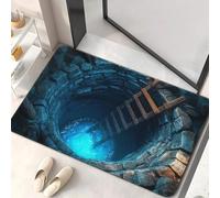 AVSMGP Tapis D'entrée Spectaculaire pour Intérieur Et Extérieur Tapis Carré Moderne À Illusion D'optique 3D D'entrée Antidérapant Et Lavable À Illusion D'optique,C,3'11"x5'11"/120x180cm