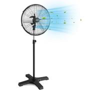 AVUXOR Ventilateur Sur Pied Extérieur 50 cm, Ventilateur Oscillant 4 Vitesses avec Moteur DC Sans Balais Étanche, Ventilateur Industriel pour Terrasse, Garage, Entrepôt, Usine et Espace Commercial