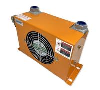 AW0607T-CA 30L/min Radiateur de refroidissement d'huile Échangeur de chaleur Radiateur Refroidisseur d'huile for système hydraulique CNC Haut débit(AC220)