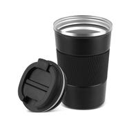 AWAMRWA 13oz/380ml Mug Isotherme, Tasse Isotherme, Acier Inoxydable sous vide Anti-fuite Gobelet de Voyage avec Couvercle
