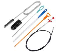 AWAVM Kit de Nettoyage de Drain d'évier de 5 pièces, Déverrouilleur de Tuyau à Quatre Griffes, Brosse de Nettoyage de Tuyau, Drain de Salle de Bain, Évier de Cuisine, Nettoyeur de Cheveux d'égout