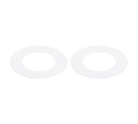 Awclub Goof Lot de 2 anneaux encastrables pour plafonnier, 5,9 x 8,9 cm, blanc mat, construction en acier
