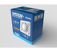 Awenta SYSTEM+ KWT125T, corps de ventilateur Ø 125 mm, type turbine, avec temporisateur de maintien en marche