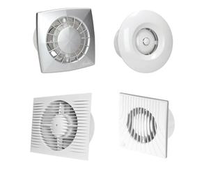 AWENTA Ventilateur de salle de bain encastrable avec minuteur et réglage de suivi - Ventilateur mural silencieux - Diamètre : 100 mm - Pour WV