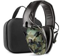 AWESAFE Protection auditive électronique pour Les Sports d'impact [Livré avec Sac de Transport Rigide], Casque Electronique Anti Bruit, NRR 24 DB, Casques Anti Bruit Idéal pour Les tireurs et Hunting