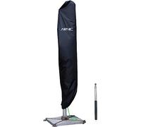 Awnic Housse de Parasol Déporté 4x3/3x3 - Imperméable 5000mmH2O Toile Oxford 420D Anti-UV Anti-Déchirure 265x40/70/50cm Noire