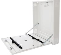 AWO530WS - Grand boîtier métallique pour enregistreur à verrouillage, montage mural, blanc, serrure, autoprotection