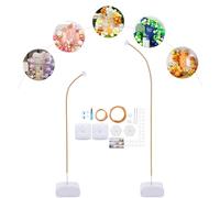 awolsrgiop Kit Arche Ballons, Arche de Ballons d'Anniversaire Réutilisable, Kit Guirlande Ballon Rétro, Structure Flexible en Alu-Plastique avec Base, pour Décoration Fête, Mariage, Anniversaire
